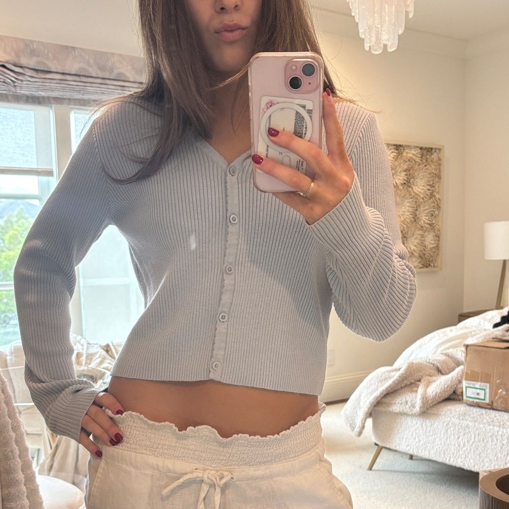 Brandy Melville Light Blue Cardigan